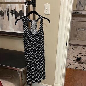 Old Navy Black and White Racerback Dress